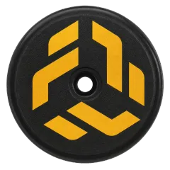Round Flux Tag with the yellow brand mark